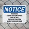 Signmission Hot Surface Sign, 7 in H x 10 in W, Plastic, Warning Steam System Piping May Be Hot Exercise OS-2PACK-NS-P-710-L-18920 - alternate 8